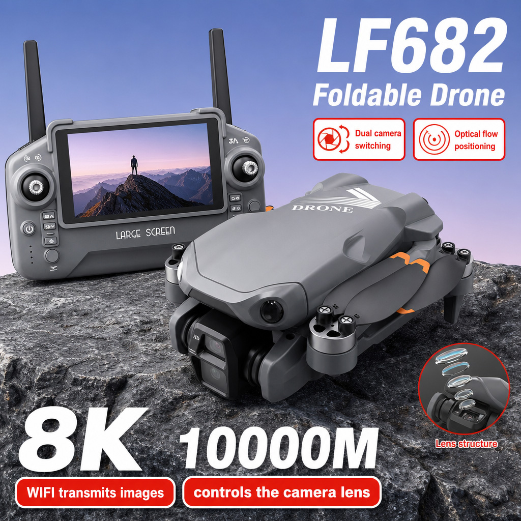 Drone Gimbal 3 Axis - 항공 사진 촬영 LF682 드론 8K