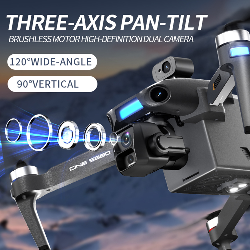 2026년형 새로운 8K 듀얼 카메라 드론, 5.5인치 - Drone Gimbal 3 Axis 리뷰 및 가격