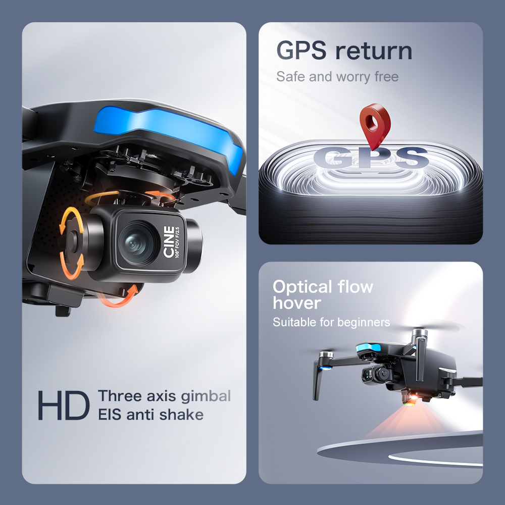 레노버 S-X1 GPS 드론 8K HD 전문가용 카메라 - Drone Gimbal 3 Axis 리뷰 및 가격