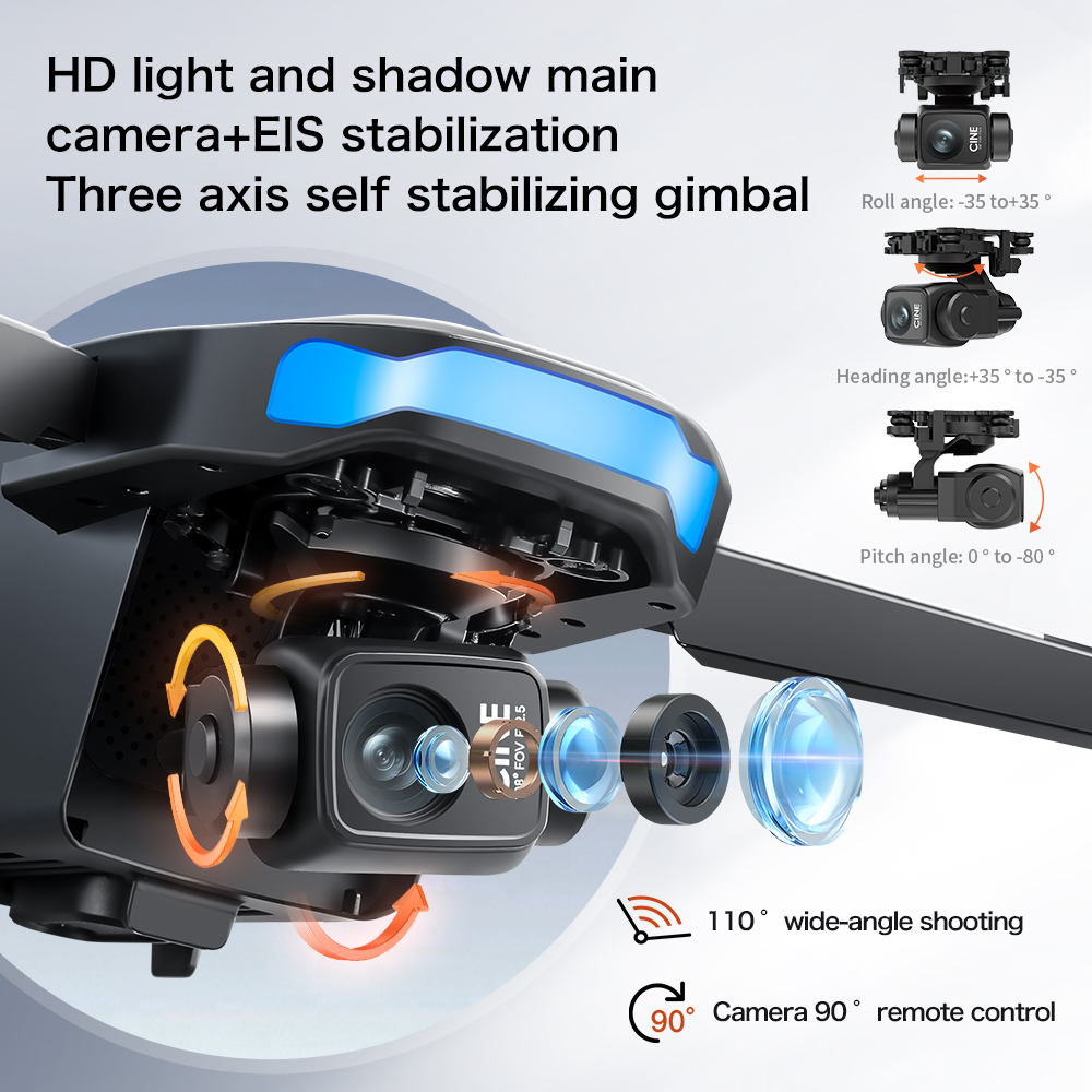 새로운 S-X1 MAX 드론 GPS 8K 프로페셔널 H - Drone Gimbal 3 Axis 리뷰 및 가격